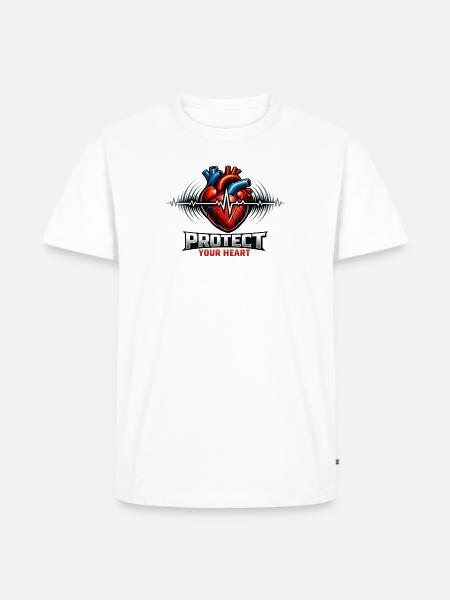 Protect Your Heart - Men's Premium T-Shirt - white