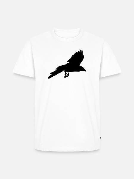 Raven, Crow - Men's Premium T-Shirt - white