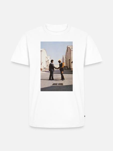 Pink Floyd Wish You Were Here Album Cover - Men's Premium T-Shirt - white