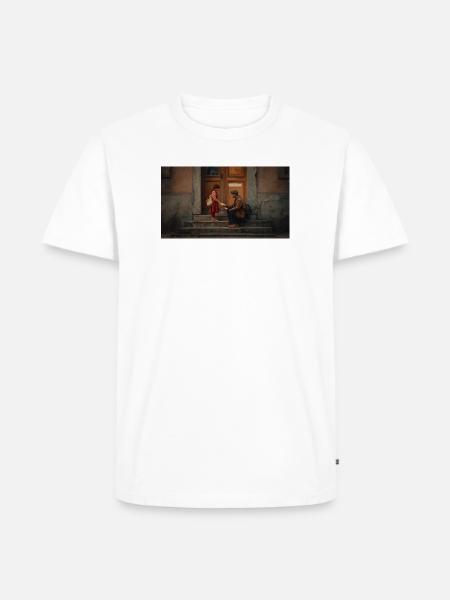 Stairs Exchange Quiet Kindness - Men's Premium T-Shirt - white