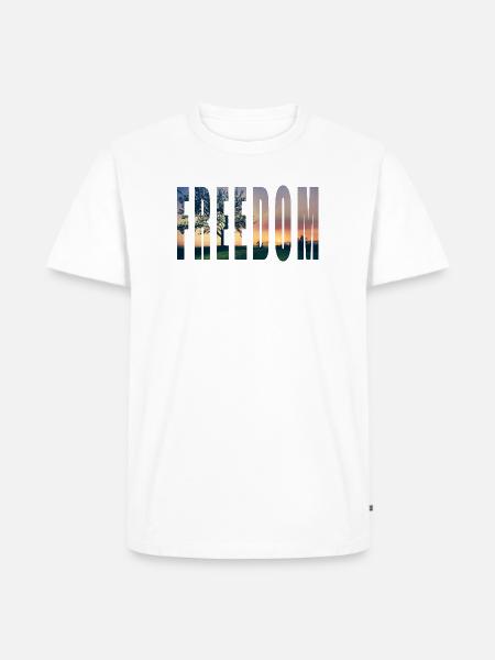 FREEDOM2 - Men's Premium T-Shirt - white