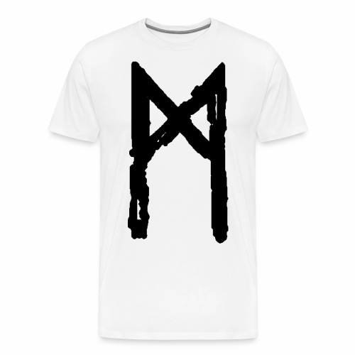 Elder Futhark Rune - Letter M - Men's Premium T-Shirt