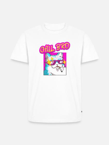 Chill bro - Men's Premium T-Shirt - white