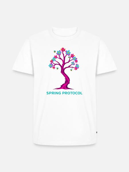 Spring Protocol Floral Tree - Men's Premium T-Shirt - white