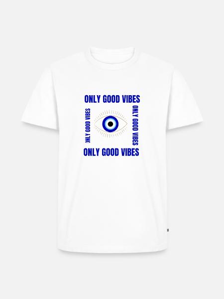 beautiful blue eyes - Men's Premium T-Shirt - white