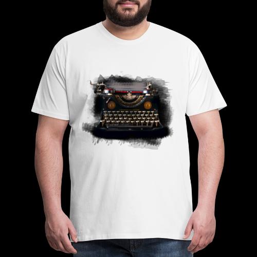 Ink Smeared Typewriter - Men's Premium T-Shirt