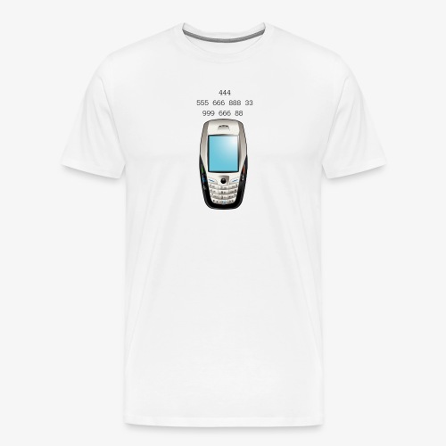 Old School Cell Phone Message - Men's Premium T-Shirt