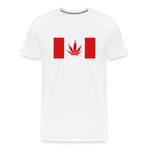 Canadian Pot Flag - Men's Premium T-Shirt