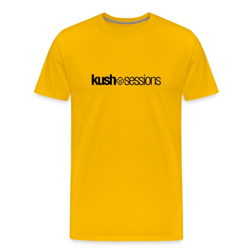 KushSessions (black logo) - Men's Premium T-Shirt