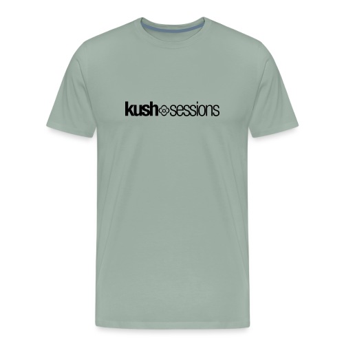 KushSessions (black logo) - Men's Premium T-Shirt