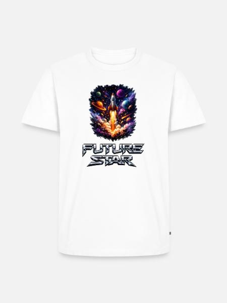 Future Star Rocket Burst - Men's Premium T-Shirt - white