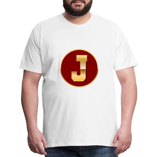 Letter J – Capital Varsity Alphabet Monogram - Men's Premium T-Shirt