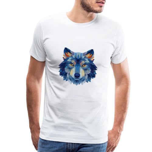 Wolf: Alpha Portrait - Men's Premium T-Shirt