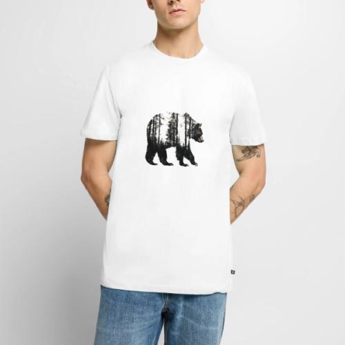 Evergreen Bear Silhouette - Men's Premium T-Shirt