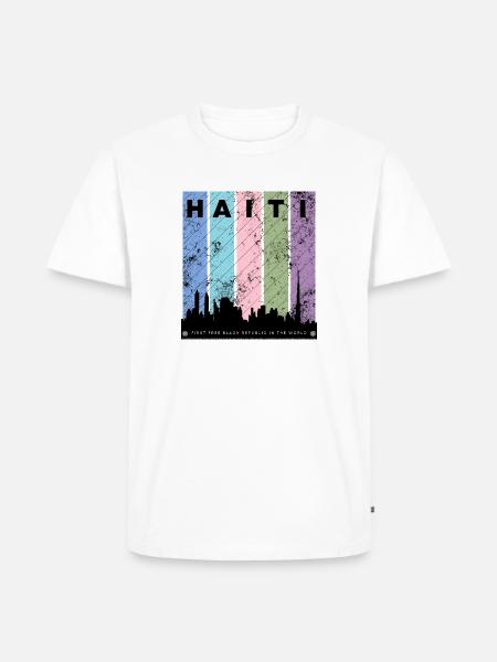 Republic of Haiti - Men's Premium T-Shirt - white