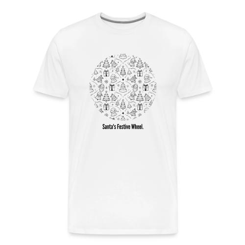 Santa's Festive Wheel T-Shirt - Men's Premium T-Shirt
