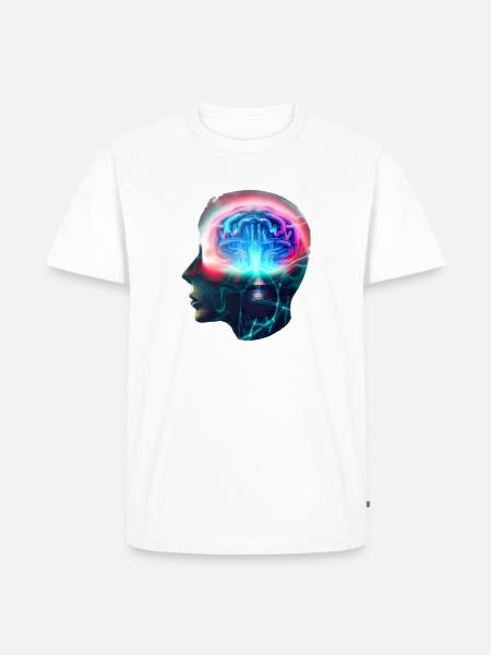 Energetic Brain - Men's Premium T-Shirt - white