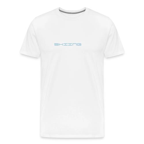 Skiing Kicks Ass - Men's Premium T-Shirt