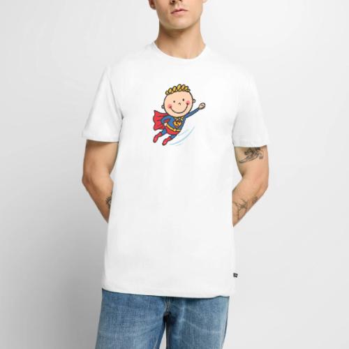 Cartoon Superhero Boy Kids Shirt - Men's Premium T-Shirt