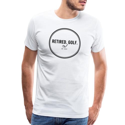 Retired Golf Est 20XX - Custom Retirement Gift Tee - Men's Premium T-Shirt