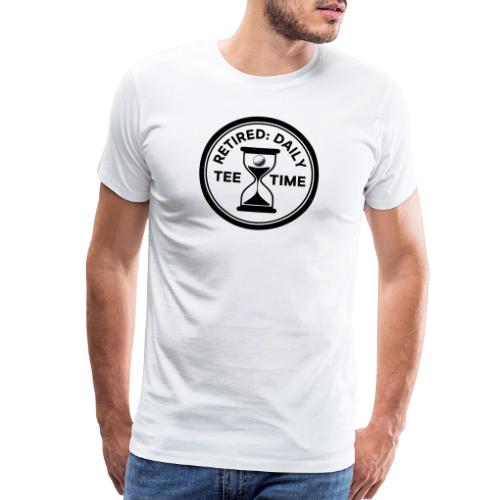 Retired Daily Tee Time - Senior Golfer Gag Gift - Men's Premium T-Shirt