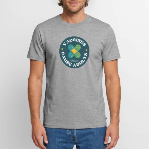 Vaccines Cause Adults_Bandage - Men's Premium T-Shirt