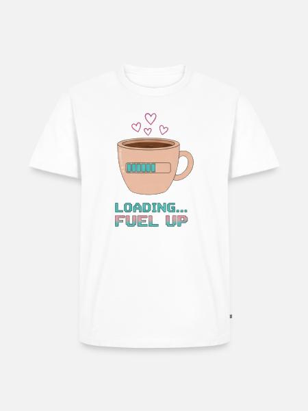Coffee Loading… - Men's Premium T-Shirt - white