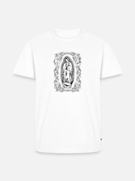 Notre-Dame de Guadalupe Vierge Marie Christian Gift - T-shirt premium pour hommes - blanc
