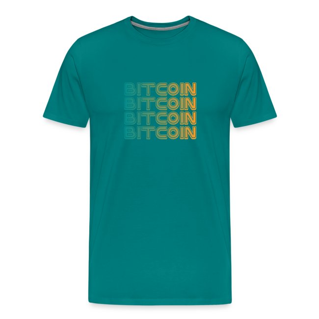 Bitcoin Art Deco Tshirt