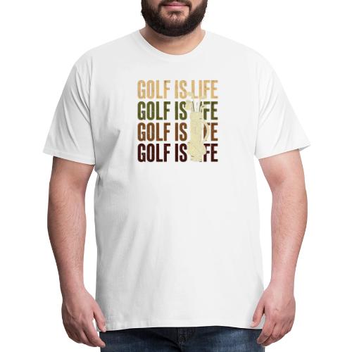 Golf Is Life - Vintage Golf Tee - Men's Premium T-Shirt