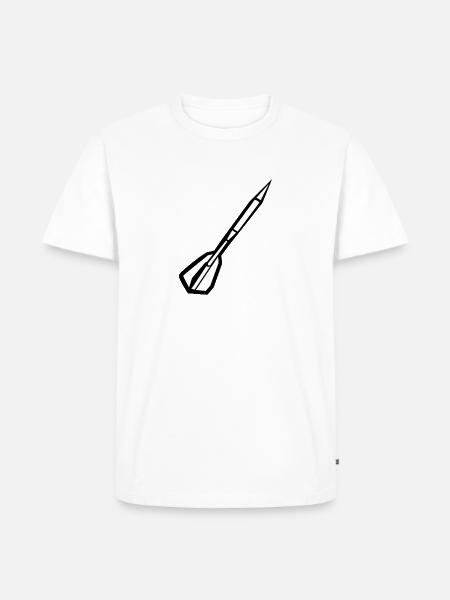 Dart Arrow Darts - Men's Premium T-Shirt - white