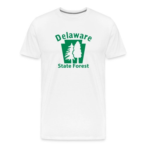 Delaware State Forest Keystone (w/trees) - Men's Premium T-Shirt