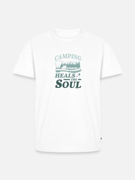 Camping heals the soul - Men's Premium T-Shirt - white