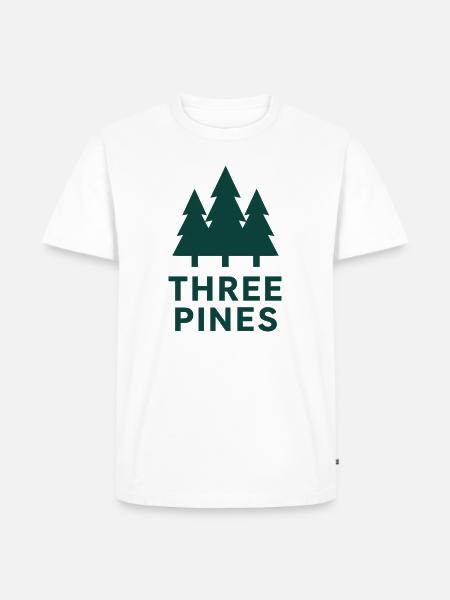 Three Pines Forest Logo - Men's Premium T-Shirt - white