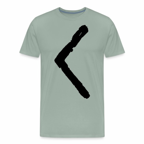 Elder Futhark Rune Kenaz - Letter C & K - Men's Premium T-Shirt