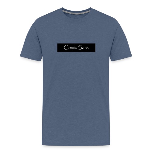 comic sans in papyrus - Men's Premium T-Shirt