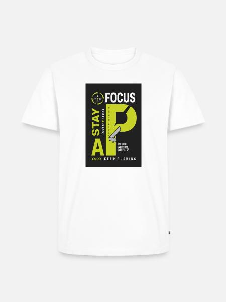 one goal every day every step - Men's Premium T-Shirt - white