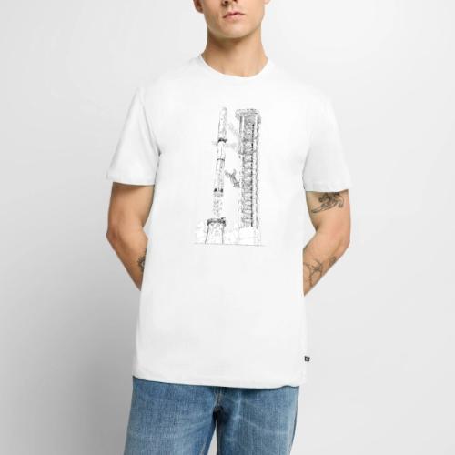 Starship Super-Heavy Lift Launch Vehicle - No Text - Men's Premium T-Shirt