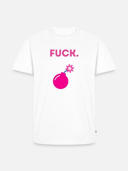 hot pink bomba - Men's Premium T-Shirt - white