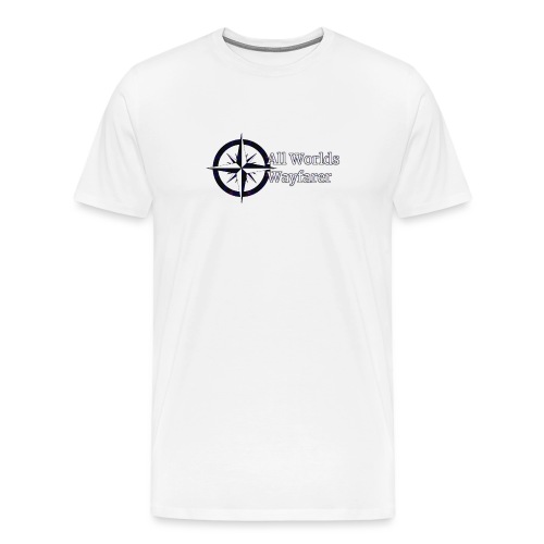 All Worlds Wayfarer: Logo - Men's Premium T-Shirt