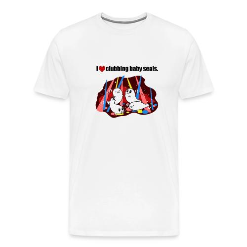 I Love Clubbing Seals - Men's Premium T-Shirt