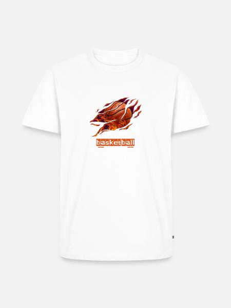 Basketball - Men's Premium T-Shirt - white