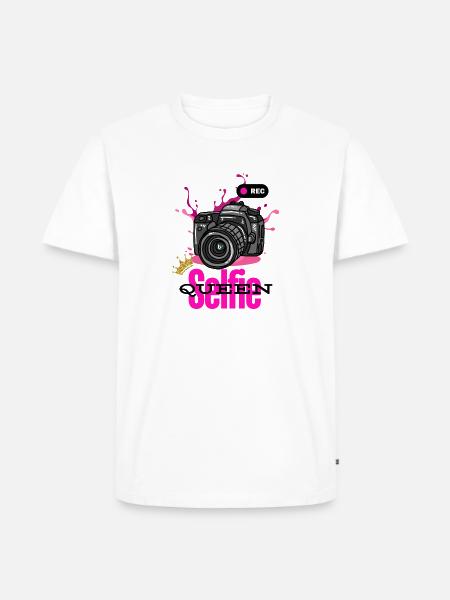 Selfie Queen - Men's Premium T-Shirt - white