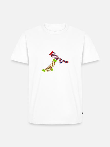 1 sock 2 - Men's Premium T-Shirt - white