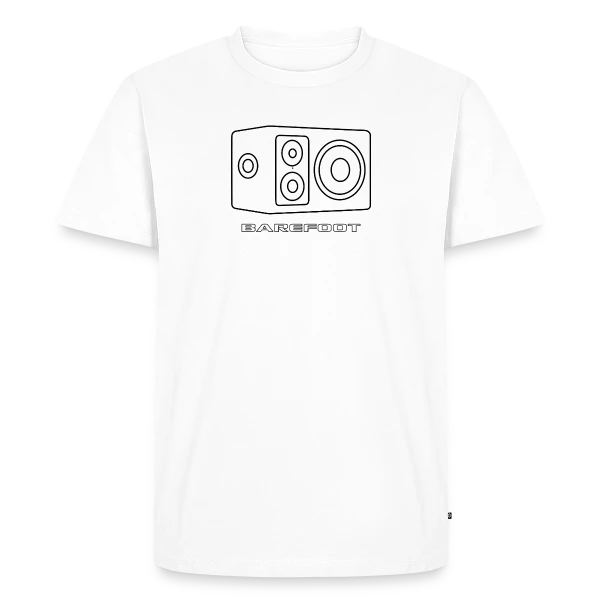 Linear White Footprint®03 - Men's Premium T-Shirt