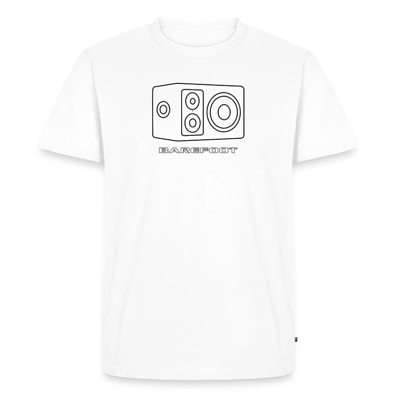 Linear White Footprint®03 - Men's Premium T-Shirt
