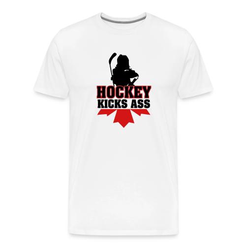 Hockey Kicks Ass - Men's Premium T-Shirt