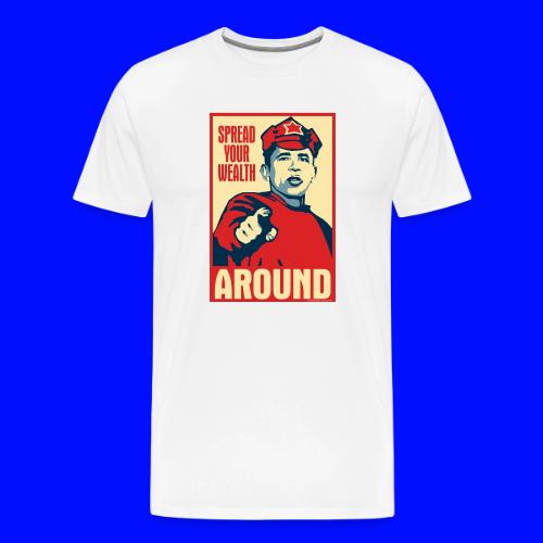 Obama Red Army Soldier: Spread your wealth around - Men's Premium T-Shirt