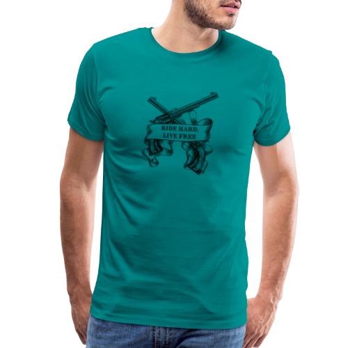 Ride Hard Live Free - Men's Premium T-Shirt