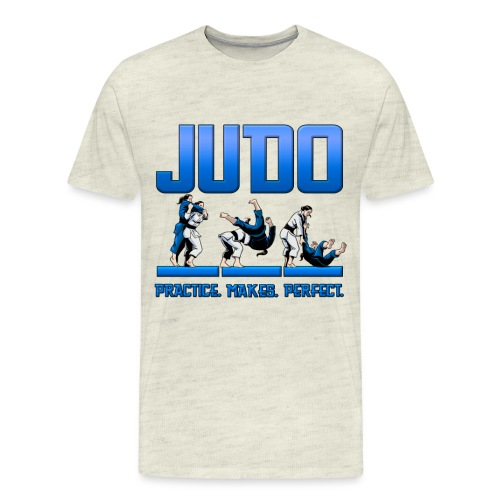 Judo Shirt Female Practice Makes Perfect - Men's Premium T-Shirt